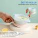 Kyraton Baby Bowls | Suction Bowls with Straw and Spoon | Unbreakable & Reusable | Light Blue | Slip Resistant & Durable - Buy Online on GoSupps.com