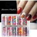 10 Rolls/Box Hot Manicure Transfer Decals DIY Maple Leaf Floral Nail Foil Stickers For Nail Art Decorations - Buy Online on GoSupps.com