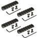 Golden Eye Tectical - Pack of 4 Pcs 3" High Strength Polymer M-LOK Link Rail Section 7 Slots Seven Slots Rail Polymer Material Import from Japan