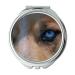Mirror makeup mirror Eyes Animal Nature Dog Blue Danger Predator Wolf Pocket Mirror portable mirror