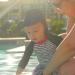 UM ELOK Baby Boys Swimwear UPF 50 Sun Protection All in One Swimsuit | Snap Bottom & Sun Hat | 9-12 Months Blue Lighthouse - Buy Online on GoSupps.com