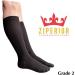 Inside Leg Zipper 20-30 mmHg Compression Calf Socks - Closed Toe - 3X-Large - Black | International Shipping - Buy Online on GoSupps.com