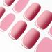 DANNI & TONI 28 Stickers Semi Cured Nail Wraps Soft Self-Adhesive Gel Nail Stickers Salon-Quality Gel Nail Polish Strips Manicure Stickers Set (Wine Coolers)