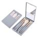 VOCOSTE Sky Blue Makeup Brush Kit - Travel Retractable Angled Eye Smudge & Defining Brushes Highlight Brush Perfect for International Shipping - Buy Online on GoSupps.com
