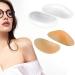 2 Pairs Silicone Shoulder Pads Invisible Non-Slip Shoulder Push-Up Pads Reusable Shoulders Enhancer Sticky Pad for Women Clothings(Transparent&Skin Tone)