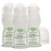 Vital Green Natural Roll On Deodorant of Potassium Alum For all Skin Types Unscented Mineral Deodorant For Men and Women - Eliminates bad odor and does not stain 3.04 Fl Oz / 90 ml (3 Units)