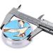 Flying Seagulls Round Pill Box | 3 Compartments Portable Organizer for Travel & Purse - Buy Online on GoSupps.com