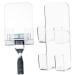 Hemoblo 3 Stk Transparent Lager Razor Razor For Shower Wall Plug-Organizer Razor blade holder Bathroom accessories holder for toothbrush stands acrylic wall sticky hook razor