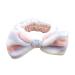 Mom Gifts SPA Headband  Make Makeup Headband Soft Coral Fleece Bow Decoration Headbands Gifts for Mom Women Girls Washing Mother's Day  Grilfriend(Purple White)