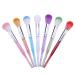Beautifultracy 7 Pieces Soft Nail Art Dust Remover Powder Brush Cleaner for Acrylic and Makeup Powder Blush Brushes Multi-colored