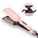 2 barrels of mermaid waves for hair 32mm curling iron large curls Parwin Pro Beauty Mermaid-Hair Curler wave styler with 4 adjustable temperature immediate waves (pink)