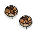 (Cheese Sandwiches) Round Pill Box 3 Compartment Pill Box Mini Decorative Pocket Purse Portable Travel Medicine Tablet Vitamin Holder Organizer Pill Case