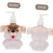 Housoutil 1pc Puppy Lotion Bottle Eye Patches for Adults Pressing Sub Bottle Liquid Dispenser Plastic Containers Lip Gloss Container Body Storage Child Pump Bottle Melamine White - Buy Online on GoSupps.com