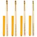 Nail Brush Set 4-piece Professional Gel Brush with Lid for Nails Nail Art UV Gel Acrylic Eyeliner