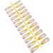 DIY Nail Art Party Decor 1 Set Coffin Fake Nails Kit Gradient Glossy Manicure Salon DIY Decoration Ballerina Fake Nails Kit for Salon - 4
