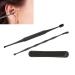 Ear Cleaner Set - 2 Pcs Metal Ear Cleaning Tools with Storage Bag and Brush - Buy Online on GoSupps.com