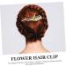Beaupretty Flower Hair Barrette Twist Chuck Clip womens clips bellflower clips bellflower headdress flower bellflower barrettes orchids claws alloy decorate Miss Decorative Hair Clips - Buy Online on GoSupps.com