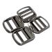 DGOL 10 pcs 1 inch Strong Heavy Shinning Zinc Alloy Ladder Lock Slider Adjustable Webbing Strap Release Buckles (Gunmetal)