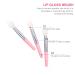 FRCOLOR 12pcs Silicone Lip Brush Set - Lip Gloss Liner Balm & Eyebrow Applicators - Travel Makeup Brushes in Pink & White - Buy Online on GoSupps.com