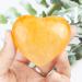 Artistone Citrine Crystal Heart Shape Worry Stone Hand Carved Pocket Gem Heart Stone Chakra Reiki Balancing for Yoga Collection Mental Healing Meditation Decor - Buy Online on GoSupps.com