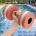 2PCS Water Aerobic Foam Dumbbells Set for Aquatic Exercise - Orange - Buy Online on GoSupps.com