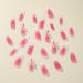 Vezocim Long French Tip Press-On Nails - Glossy Pink Coffin Shape with Heart Bow Gems - Extra Long Full Cover Acrylic Fake Nails for Women & Girls - Buy Online on GoSupps.com