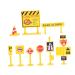 jojofuny 1 Set Birthday Cake Pick Toppers Road Sign Cupcake Supplies Pick Kids Cupcake Toppers Picks Fireman Cake Topper Cake Decorations Firefighter Cake Picks Child Miniature Insert Card As Shown M
