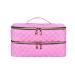 Sac Pour Vernis Semi Permanent Sac de rangement Portable for vernis ongles Double couche multifonctionnel for outils de manucure sac main organisateur sac de maquillage pliable 30/40 grilles P Pink 40 Grids
