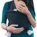Joy and Joe Organic Baby Wrap Sling Carrier | UK/EU Safety Tested | Made in UK | Suitable from Birth to 16Kg | Black - Buy Online on GoSupps.com
