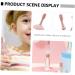Minkissy Penguin Toothbrush Set for Kids - Soft Children's Toothbrushes for Gentle Cleaning & Gum Care - Pink Baby Toothbrushes - Buy Online on GoSupps.com