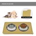 Reopet Waterproof Silicone Feed Mats for Pets - Elevated Edges Dog & Cat Space Mats 60x40 cm (Khaki) - Ideal for Easy Clean Feeding Areas - Buy Online on GoSupps.com