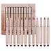 Cream Eyeshadow Stick Cream to Powder Eyeshadow Pen Matte Shimmer Eyeshadow Stick Waterproof Long Lasting (12 colors set)