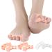 Skin color Toe Separators - 2 Pairs for Toe Correction & Pain Relief | Gel Toe Straighteners, Hammer Toe Corrector, Hallux Valgus Support - Buy Online on GoSupps.com