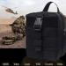 Tactical Molle Pouch First Aid Kit - Waterproof Emergency Survival Medical Bag with US Patch (Black) - Buy Online on GoSupps.com