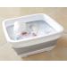 AAKitchen Collapsible Dish Basin for 9L Capacity Collapsible Sink Tub Dish Wash Basin Portable Dish Tub Foldable Dishpan for RV Trailers Camping Dish Washing Tub (White and Gray) - Buy Online on GoSupps.com