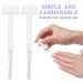 Artibetter 100pcs Nail Polish Replacement Brush Set - Clear Round Dip Powder Brushes for DIY Nail Art & Salon Use - International Shipping Available - Buy Online on GoSupps.com
