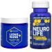 NATURAL STACKS Lions Mane+ Mushroom + NeuroLife Supplement Bundle - Supports Memory Vitality & Longevity - 120 Total Capsules