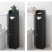 AOJEZOR 31.5''H Black Bathroom Storage Cabinet - Waterproof Toilet Paper Stand for Small Spaces - Buy Online on GoSupps.com