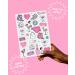XO Fetti Bride Temporary Tattoos - 46 Iridescent Foil Styles | Bachelorette Party Decoration & Favors - Buy Online on GoSupps.com
