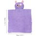 COOKY.D 100% Cotton Hooded Bath Beach Poncho Towel for 0-6 Years | Purple Owl Design | 70 x 70cm - Buy Online on GoSupps.com