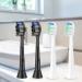 16-Piece Sonicare Toothbrush Heads Set - 8 White & 8 Black Compatible Replacement Brushes for Philips Electric Toothbrush - Buy Online on GoSupps.com