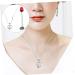 1 Set 2 Pcs Valentine's Day Present Neck Wedding Supplies 27X5CMx3pcs Silverx3pcs - Buy Online on GoSupps.com