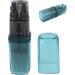 Portable Travel Wash Cup & Eco-Friendly Toothbrush Case - Multifunctional Heat-Resistant Blue | International Shipping Available - Buy Online on GoSupps.com