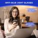 BLUEMOKY Blue Light Reading Glasses for Men - Anti-Glare Square Frame 1.75x Strength - Stylish & Comfortable Computer Glasses - Buy Online on GoSupps.com