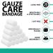 24 Pack 2 x 4.1 Yards Gauze Bandage Roll with Tape - Sterile Cotton Gauze Wrap for Wound Care - Buy Online on GoSupps.com