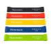Honmein Resistance Bands for Working Out, Exercise Bands with 5 Resistance Levels Fit for Home Fitness, Strength Training, Natural Latex Resistance Band Include Instruction Guide and Carry Bag. Assorted