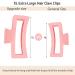 8PCS XL Claw Clips - Matte Rectangular Hair Claw Clips for Thick Long Curly Hair - Strong Hold Jumbo Hair Clamps - Non-slip Accessories for Women Girls - Buy Online on GoSupps.com