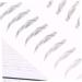 FRCOLOR 2 Pairs Waterproof Stickers Lazy Eyebrow Stickers Transfer Stickers Miss Water Proof Cosmetic - Buy Online on GoSupps.com