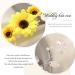 GORAIS Sunflower Bride Wedding Hair Vine - Silver Pearl Bridal Headpiece for Bride & Bridesmaids - Buy Online on GoSupps.com