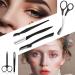 Professional Eyebrow Trimmer Set 9 Pieces Eyebrow Tweezers Set Stainless Steel Small Scissors Eyebrow Shaver Eyebrow Trimmer Tools for Men and Women (Black) - Buy Online on GoSupps.com
